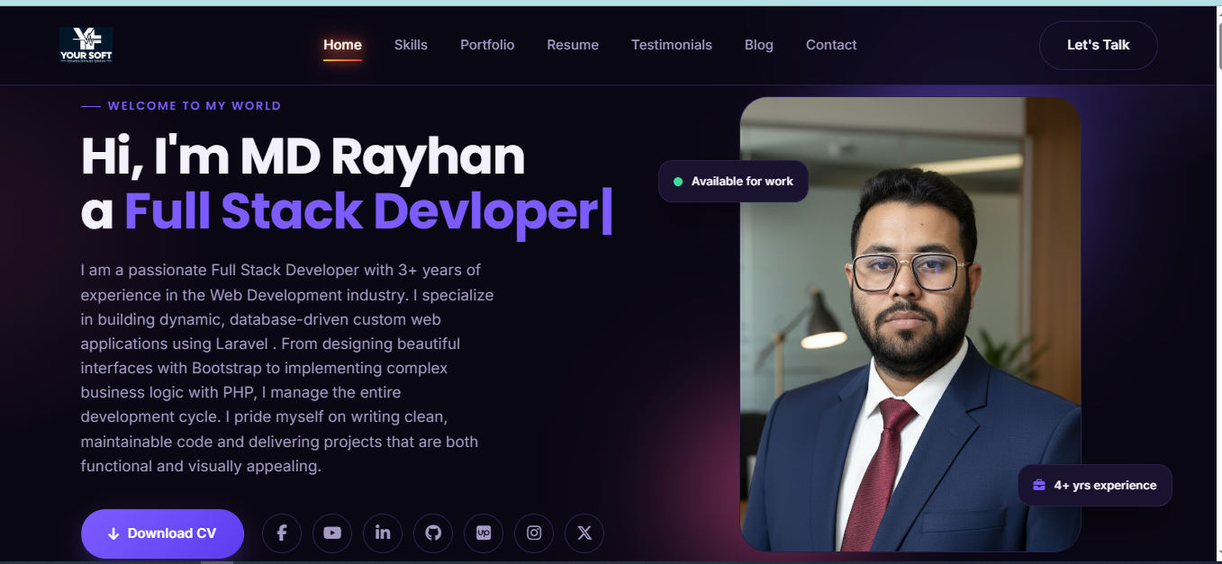 Professional Portfolio Website For Everyone